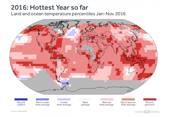Read more about the article 2016 Is Days Away from Sealing Record-Hot Spot | Climate Central
